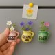 thumbnail image 2 of Set de imanes de mini floreros YACO STORE, regalo para la mejor abuela, 2 of 7