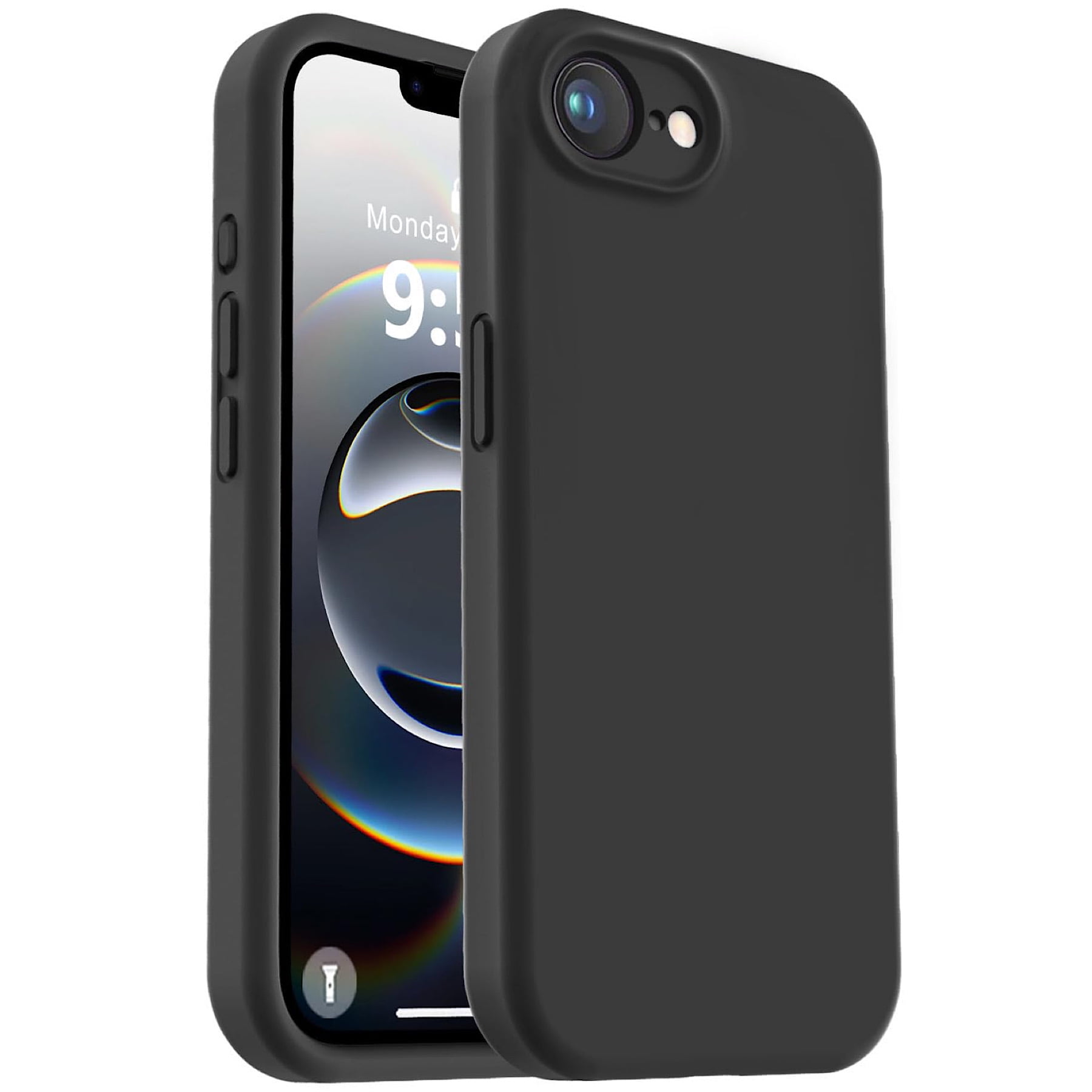 Genérico - Carcasa Silicona Para Iphone 17e - Negro