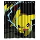 thumbnail image 1 of Cortina de ducha de Anime Pokémon Pikachu, juego de cortina de baño con ganchos, tamaño 60 x 72 pulgadas, 1 of 3