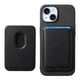 thumbnail image 2 of Funda de Cuero Magnética con Tarjetero para iPhone 14 Cubierta Delgada Negro, 2 of 5