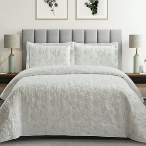 Quilt Andes Bordado Florencia Gris