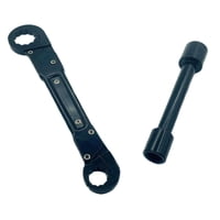 Ioensy - Llave De Doble Cabeza, Resistente Al Desgaste, Fácil De Usar, Herramienta De Plomería Resistente Con Llave De Tope