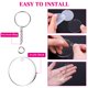 thumbnail image 5 of Bases de llavero Audab transparentes de 5 cm – Kit de 108 piezas, 5 of 7