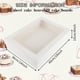 thumbnail image 5 of Bakery Boxes Anscher, 10 juegos para tartas en cuartos de hoja con ventana, 5 of 7