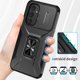 thumbnail image 4 of Funda Armada para Samsung Galaxy A54 5G con Tapa Deslizante y Soporte Magnético Giratorio Negro, 4 of 5