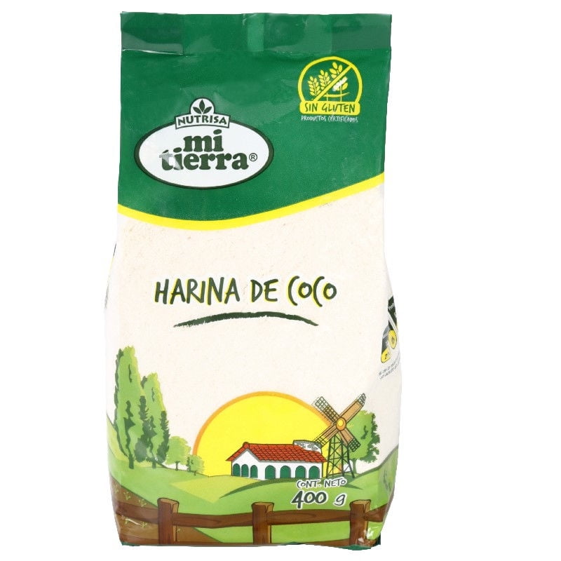 Harina De Coco Bolsa 400 g Mi Tierra