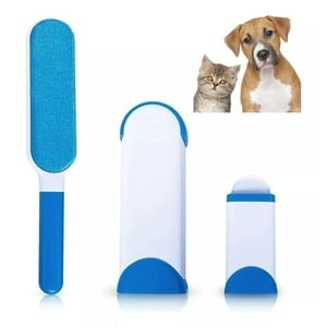 Defensor - Set De 2 Cepillos Quita Pelos Mascota, Ropa, Quita Pelusas, Azul