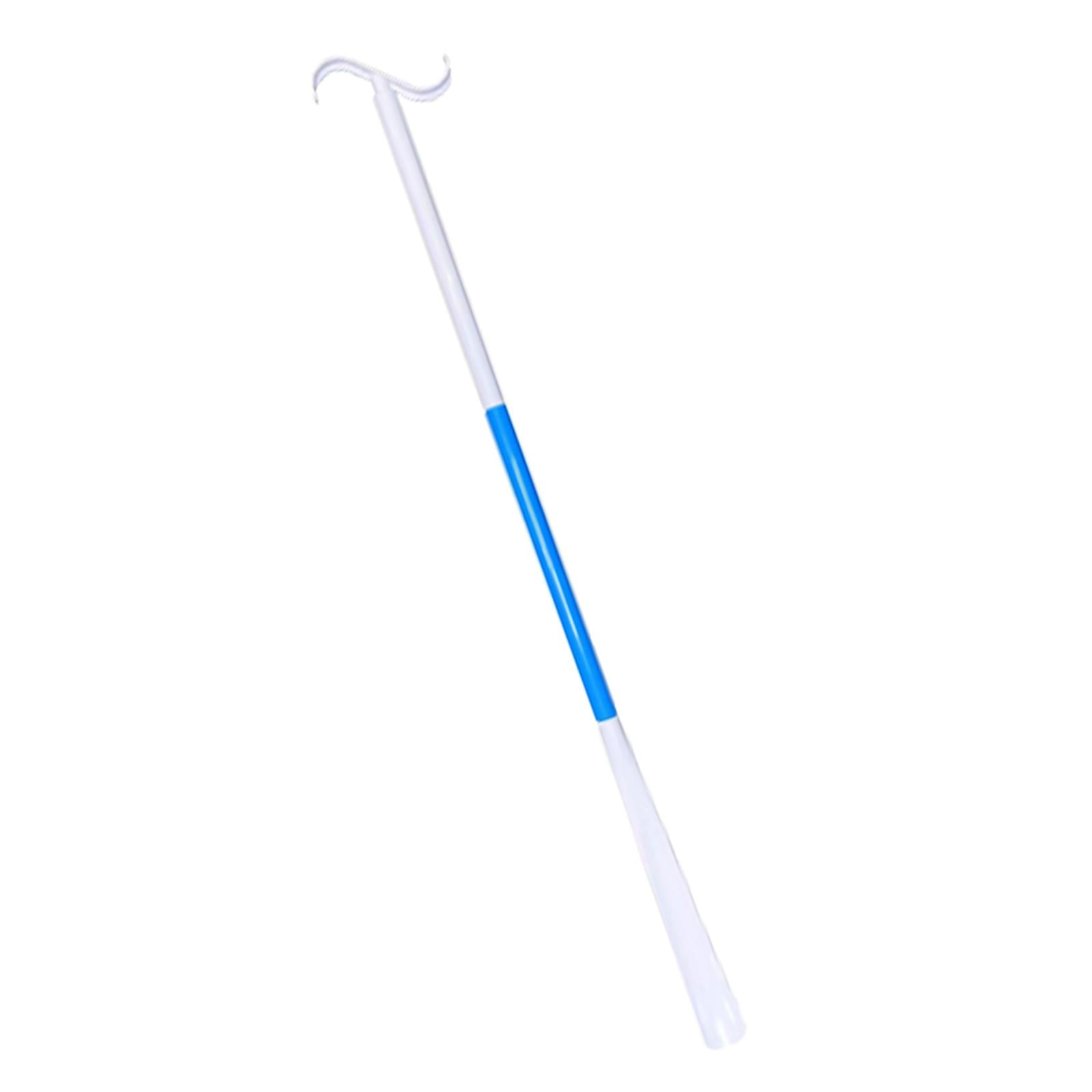 Ioensy - Bastón Para Vestir Con Bolsa De Viaje Calzador Asistido Para Vestir Pantalones Azul Y Blanco