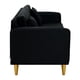 thumbnail image 3 of Sofa New Retro 3c Felpa 01 Negro, 3 of 6
