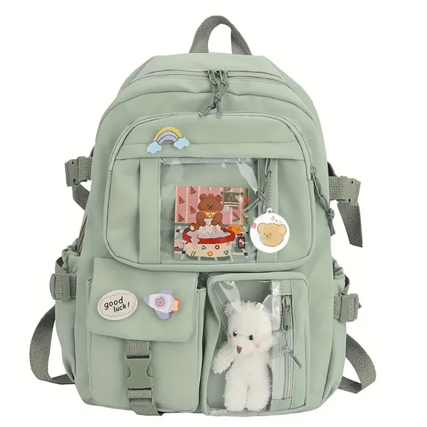 New Backpack Lightweight Large Capacity High School Student Bag Korean Version of Casual Fresh Girl Backpack