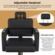 thumbnail image 3 of Professional Hydraulic Barber Chair - 360° Swivel with Adjustable Height, Stainless Steel Armrests & Reclining Backrest for Salon & Barber Shop(black + gold) (Single Pack), 3 of 3