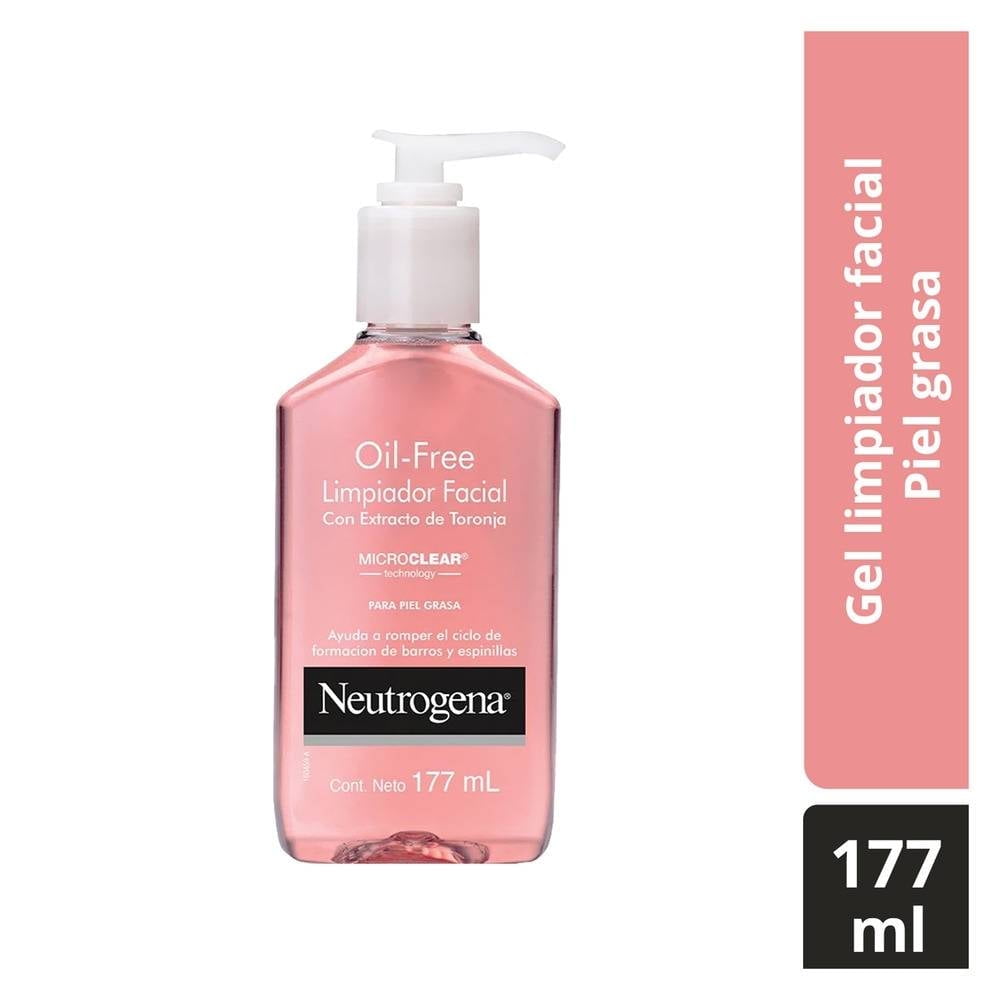 Gel Limpiador Facial Neutrogena Oil Free Toronja Ácido Salicílico 177 Ml