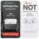 thumbnail image 2 of Funda Keybudz impermeable para AirPods Pro de tercera generación, color negro carbono, 2 of 7