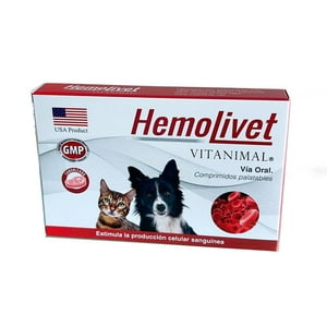 Vitanimal - Hemolivet 10 Comprimidos Perros Y Gatos