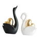 thumbnail image 4 of 2 Figuras De Cisne Para Decorar La Mesa De La Sala De Estar, Estantería, Entrada, Blanco Y Negro., 4 of 5