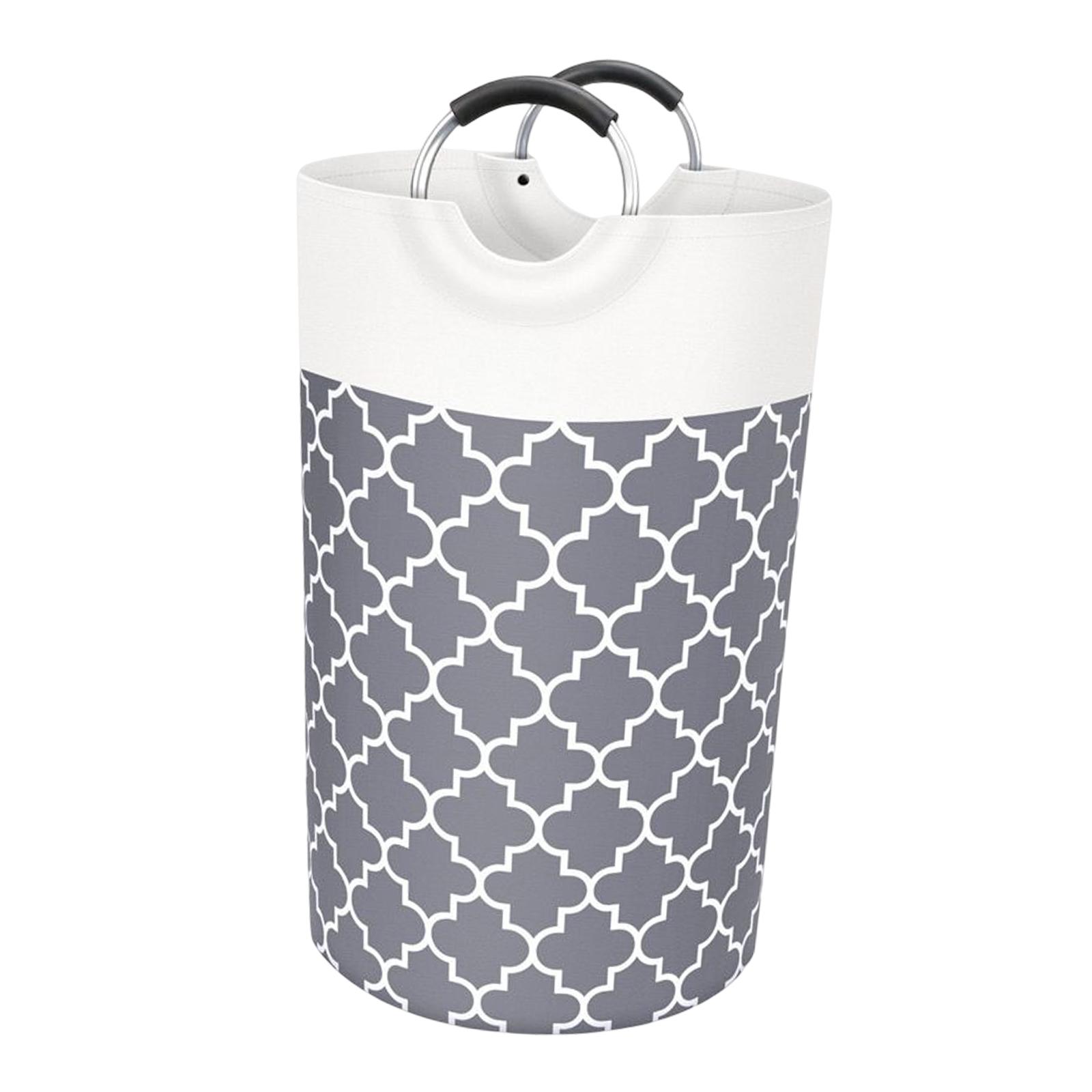 Magideal - Cesta De Ropa Sucia De 82L Con Asas, Cesta De Ropa De Almacenamiento, Bolsa Organizadora De Ropa Sucia Plegable, Para Jardín, Cocina, Oficina, Baño , Gris