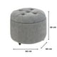 thumbnail image 3 of Pouf Baúl Zoe Gris Claro Altea 60x50x50 cm, 3 of 3