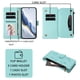 thumbnail image 5 of Funda Cartera Mariposa para [iPhone 14 Plus] con Soporte y Cremallera Verde menta, 5 of 6