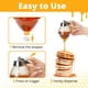 thumbnail image 5 of Dispensador de miel CLEVLI, vidrio sin goteo, 240 ml, con soporte y tapa, 5 of 9