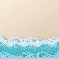 Plantilla Jinshining Ocean Beach Wave Para Troqueles De Corte De Metal