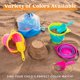 thumbnail image 3 of Juego de cubos de playa plegables JOYIN, 3 paquetes con palas y mochila, 3 of 8