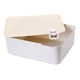 thumbnail image 3 of Caja De Almacenamiento De Ropa Interior, Organizador De Cajones De PP, Armario Apilable, Organizador De Gabinete, Tapa Beige, 3 of 3