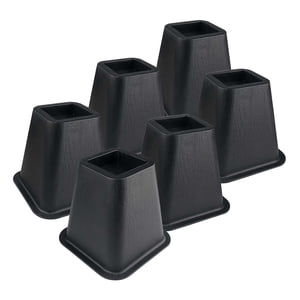 Magideal - Elevador De Muebles, Elevador De Cama De 6 Pulgadas, Elevadores De Cama De Alta Resistencia, Elevadores De Sofá Cuadrados Sin Arañazos, Elevadores De 6 Piezas