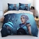 thumbnail image 1 of VALORANT Game GamerComforter Bedding Set,Duvet Cover Bed Set Quilt Cover Pillowcase, Size Bedding Set Boys Bed Sheets, 1 of 5