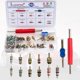 thumbnail image 5 of Kit de reparación de aire acondicionado para coche Luumtee, juego de 4 unidades, 494 piezas, juntas tóricas, sellos, núcleo de válvula, 5 of 7