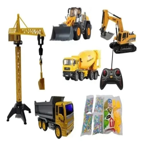 Set Juguetes Retroexcavadora, vehículos De Construcción