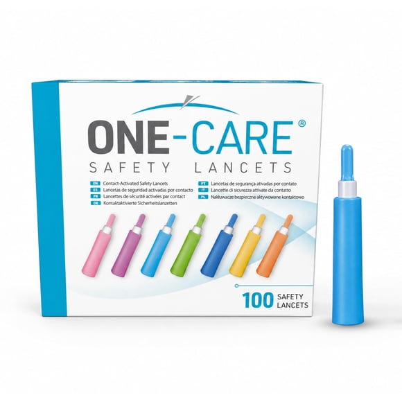 Lancetas ONE-CARE 26G x 1,8 mm Estériles 100/caja