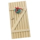 thumbnail image 1 of Puerta De Casa De Mu?ecas A Escala 1:12, Puerta De Hadas, Decoración De Madera Con Corona, 1 of 5