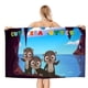 thumbnail image 1 of Nutria Toalla de playa de secado rápido con diseño temático, regalo para mujeres y niñas, ideal para cumpleaños, fans, amantes de la música, uso en la playa o al aire libre, 78 × 160 cm, 1 of 6