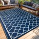 thumbnail image 1 of Alfombra exterior PASAMIC 274x366 cm impermeable reversible azul marino, 1 of 7