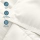thumbnail image 5 of Juego de edredón Bare Home Cal King ultra suave color crema, 5 of 8