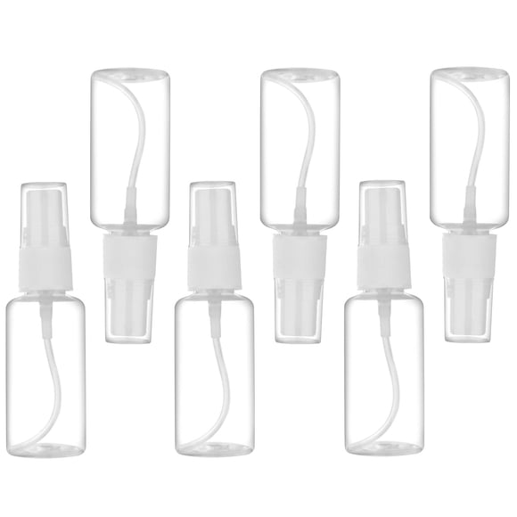 Botella pulverizadora Exptolii de 30 ml, plástico pequeño, niebla fina, paquete de 6