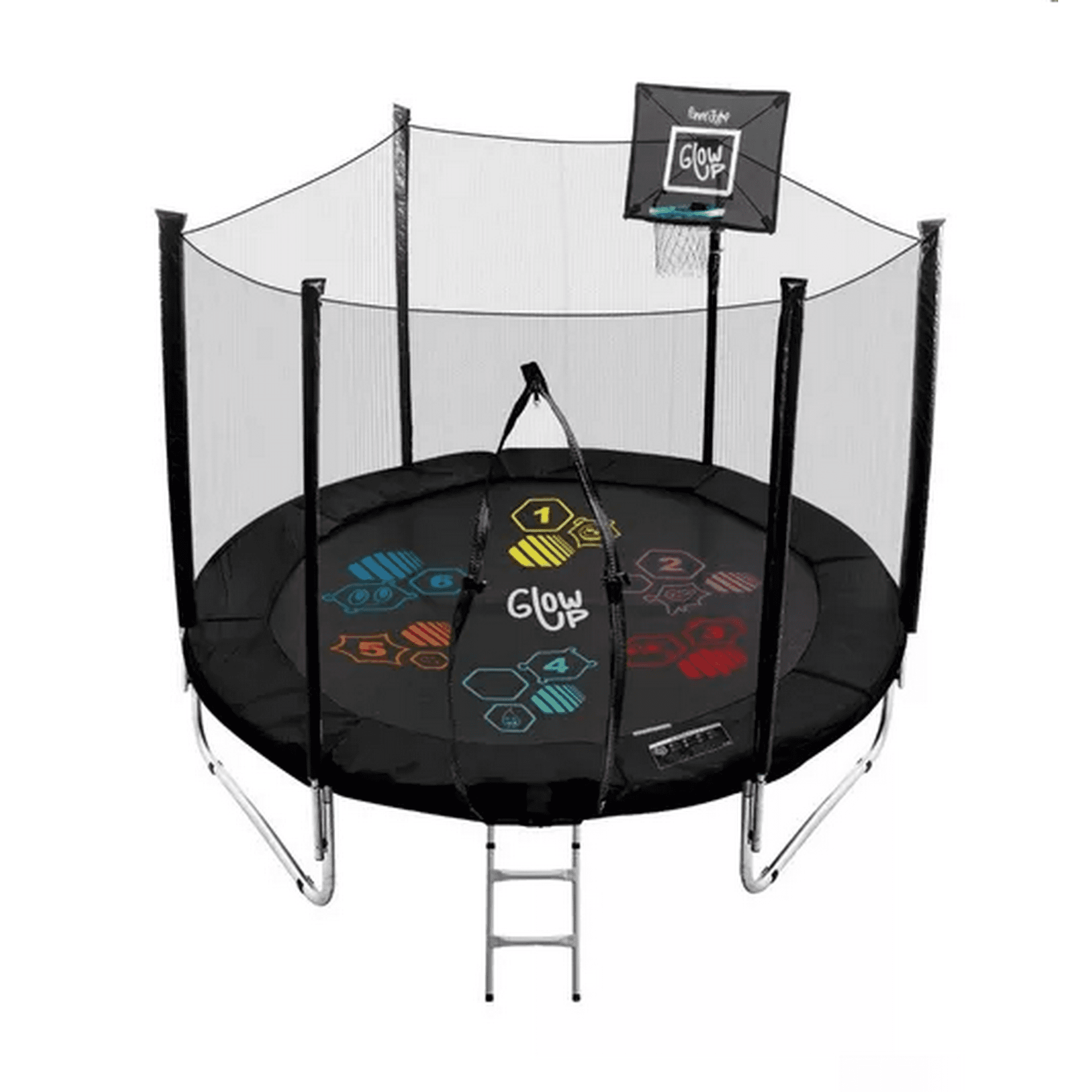 Genérico - Cama Elástica Glowup Limited Edition R6053 Con Diámetro De 3,05 M Y Ancho De 305 Cm Negra