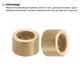 thumbnail image 4 of Espaciadores de latón M8, 5 piezas de espaciador de metal de latón 8mm ID x 12mm OD x 8mm L para tornillo de 5/16 pulgadas o M8, 4 of 5