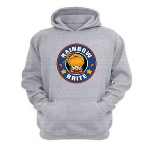 Genérico - Polerón Canguro Rainbown Brite Gris Claro Talla Xs Unisex