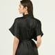 thumbnail image 4 of Bata de Mujer Mini Satin Negro, 4 of 5