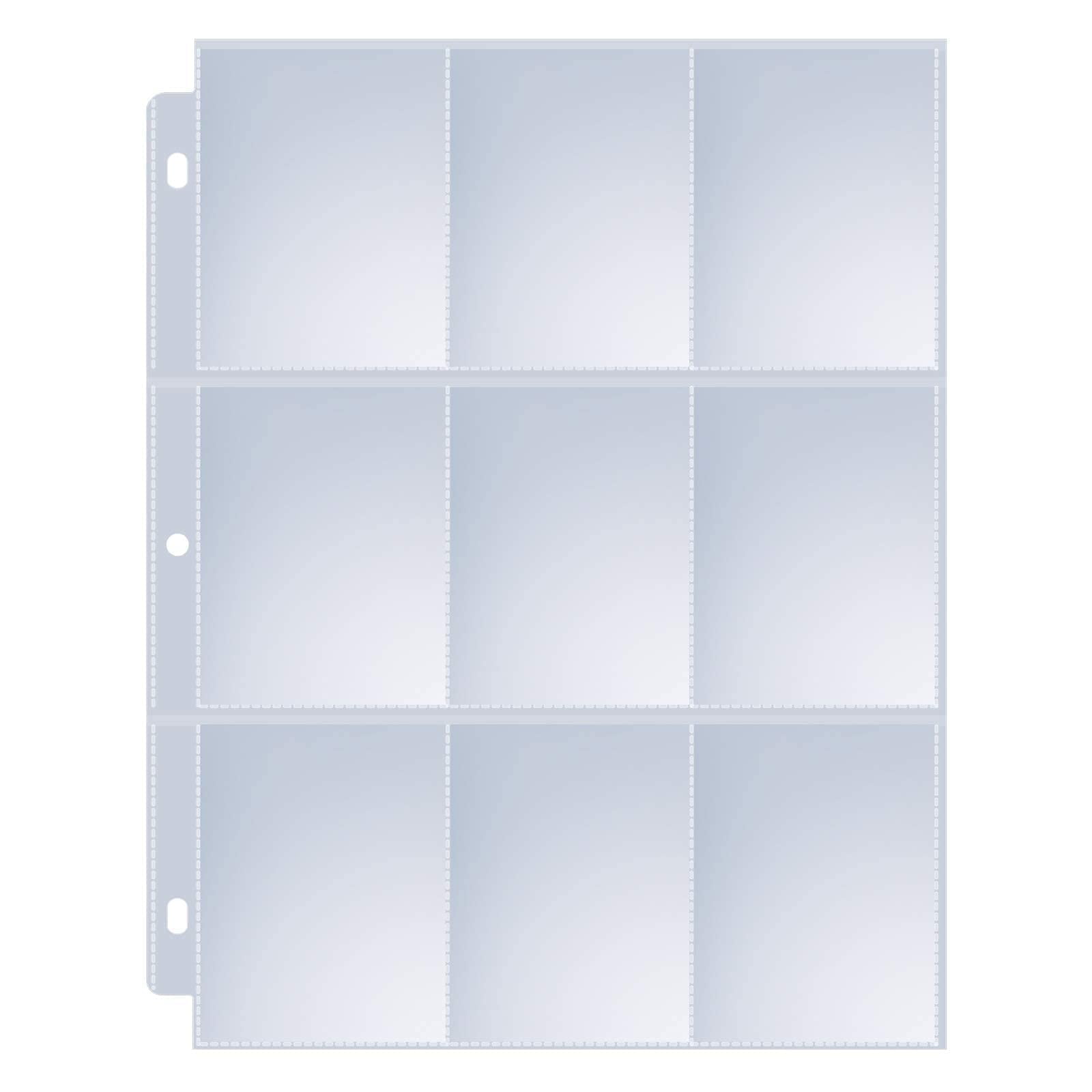Fundas Para Tarjetas Coleccionables Sooez Con 9 Bolsillos Para Encuadernación De 3 Anillas, 36 Unidades