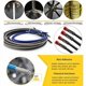 thumbnail image 2 of Manguera de Freno Fireyouracing 1900 mm AN3 Acero Negro, 2 of 9