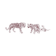 thumbnail image 1 of Set 4 Figuras de Animales Tigres Blancos Buinzoo, 1 of 2