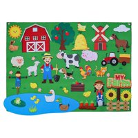 Bothyi - Tablero De Historias De Fieltro Para Colgar En La Pared, Interactivo, Para Preescolar, Guardería, Jardín De Infantes, Granja