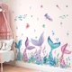 thumbnail image 1 of Wondever Mermaid Tail Wall Decals Under the Sea Seaweed Wall, 1 of 3