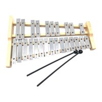 Magideal - Xilófono Glockenspiel De 25 Notas, Marco De Madera, Regalos Para Principiantes, Instrumento De Percusión, Glockenspiel Educativo Musical Sintonizado