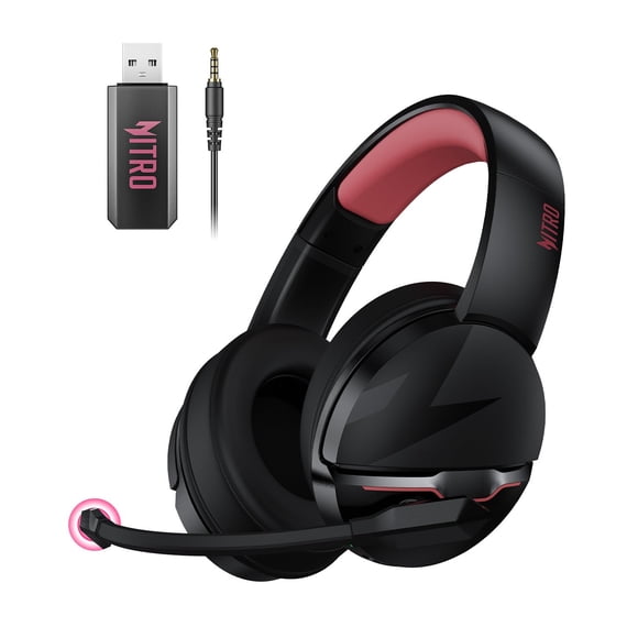 Auriculares inalámbricos para juegos Acer Flex de 2,4 GHz con batería de 100 h