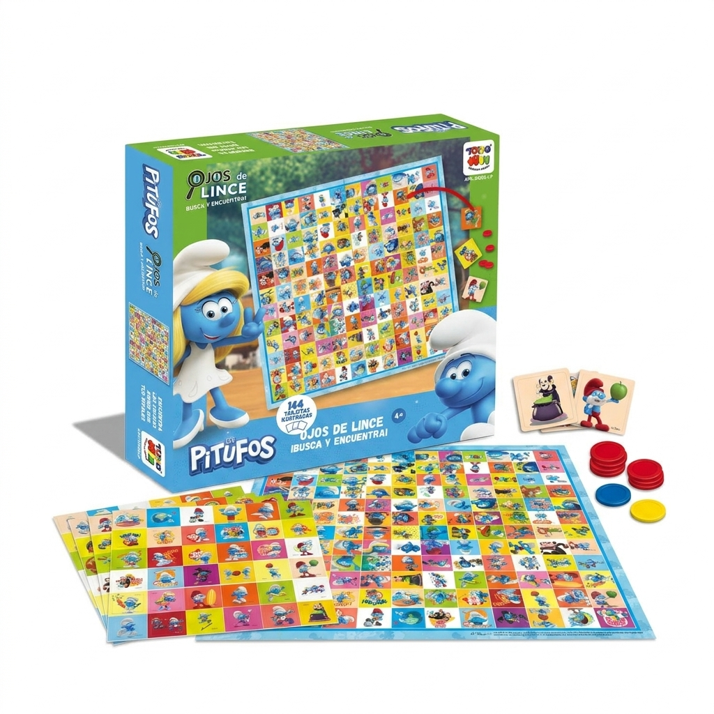 Toyng - Juego De Mesa Ojos De Lince Pitufos - Los Pitufos