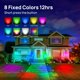 thumbnail image 2 of Focos solares Consciot, 22 LED, IP67, impermeables, paquete de 4, 2 of 9