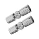 thumbnail image 1 of 2 Uds Barra De Cortina Conector De Esquina Puerta De Vidrio De Ba?o Resistente Con Tornillos 19mm Pulido, 1 of 5
